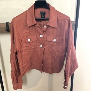 Nicole Miller great fall cropped blazer s M NWOT